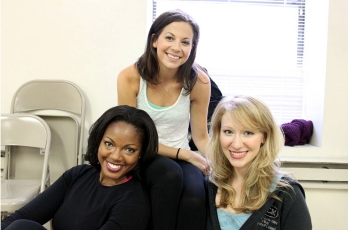 Amber EfÃ'Â©, Alex Ellis and Kaitlyn Davidson at 